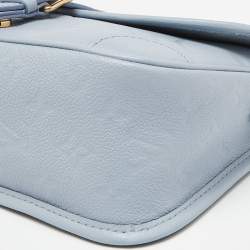 Pre Owned Louis Vuitton Blue Hour Monogram Giant Empreinte Leather Diane NM Bag