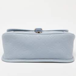 Pre Owned Louis Vuitton Blue Hour Monogram Giant Empreinte Leather Diane NM Bag