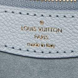 Pre Owned Louis Vuitton Blue Hour Monogram Giant Empreinte Leather Diane NM Bag