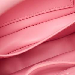 Louis Vuitton Pink Embroidered Satin Capucines Capushell Mini Bag