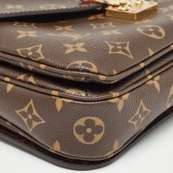 Pre Owned Louis Vuitton Monogram Canvas Pochette Metis Bag