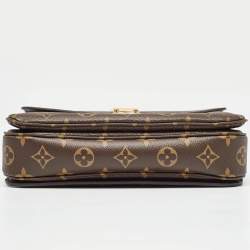 Pre Owned Louis Vuitton Monogram Canvas Pochette Metis Bag