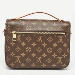Pre Owned Louis Vuitton Monogram Canvas Pochette Metis Bag
