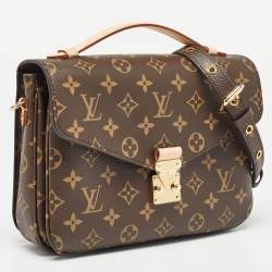Pre Owned Louis Vuitton Monogram Canvas Pochette Metis Bag