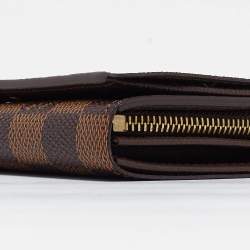 Louis Vuitton Damier Ebene Canvas Porte Monnaie Billets Tresor Wallet