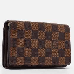 Louis Vuitton Damier Ebene Canvas Porte Monnaie Billets Tresor Wallet