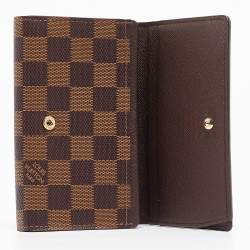 Louis Vuitton Damier Ebene Canvas Porte Monnaie Billets Tresor Wallet