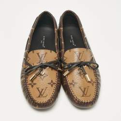 Louis Vuitton Brown Monogram Canvas Gloria Loafers Size 37.5
