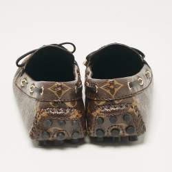 Louis Vuitton Brown Monogram Canvas Gloria Loafers Size 37.5