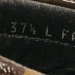 Louis Vuitton Brown Monogram Canvas Gloria Loafers Size 37.5