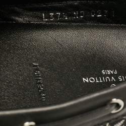 مملوكة مسبقًا Louis Vuitton Black/White Printed Canvas and Leather Gloria Loafers Size 37.5