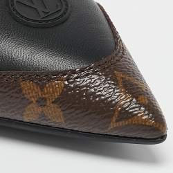 Louis Vuitton Monogram Canvas and Leather Archlight Slingback Pumps Size 39.5