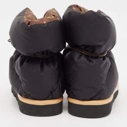 Pre Owned Louis Vuitton Black Nylon Pillow Confort Boots Size 39