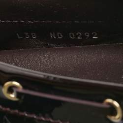 Louis Vuitton Burgundy Monogram Vernis Gloria Loafers Size 38