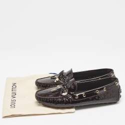 Louis Vuitton Burgundy Monogram Vernis Gloria Loafers Size 38
