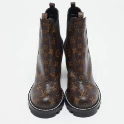 Louis Vuitton Monogram Canvas Star Trail Ankle Boots Size 37