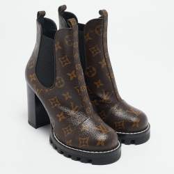 Louis Vuitton Monogram Canvas Star Trail Ankle Boots Size 37