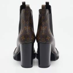 Louis Vuitton Monogram Canvas Star Trail Ankle Boots Size 37