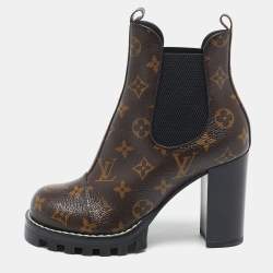 Louis Vuitton Monogram Canvas Star Trail Ankle Boots Size 37