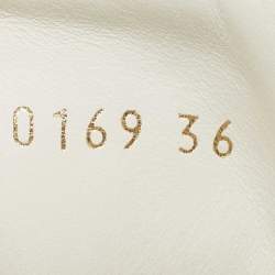 Louis Vuitton White/Brown Monogram Canvas and Leather Run Away Low Top Sneakers Size 36