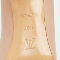 Louis Vuitton Beige Leather Urban Twist Pumps Size 38.5