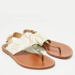 Louis Vuitton Multicolor Monogram Canvas Thong Flats Size 39