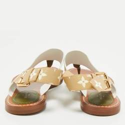 Louis Vuitton Multicolor Monogram Canvas Thong Flats Size 39