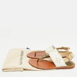 Louis Vuitton Multicolor Monogram Canvas Thong Flats Size 39