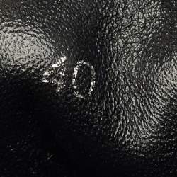 Pre Owned Louis Vuitton Black Leather LV Beaubourg Chelsea Ankle Boots Size 40