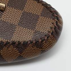 مملوكة مسبقًا Louis Vuitton Gloria Size 38.5 Brown/Black Coated Canvas and Leather Loafers