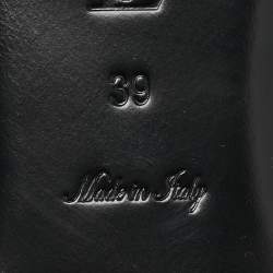 مملوكة مسبقًا صندل سلايد مسطح لوي فيتون نقش حرفي وردي غامق جلد مقاس 40