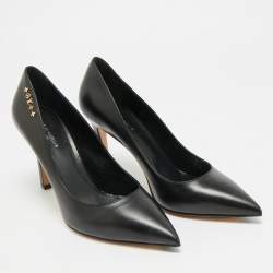 Pre Owned Louis Vuitton Urban Twist Size 38.5 Black Leather Pumps