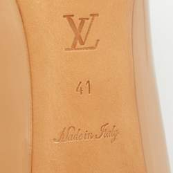 مملوكة مسبقًا Louis Vuitton Fiance Size 41 Beige Patent Leather Pumps