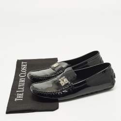مملوكة مسبقًا Louis Vuitton Lombok Size 37.5 Black Patent Leather Loafers