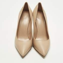 مملوكة مسبقًا Louis Vuitton Urban Twist Size Beige Leather Pumps