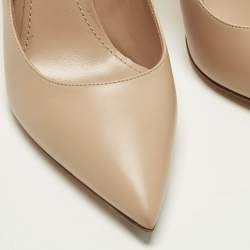 مملوكة مسبقًا Louis Vuitton Urban Twist Size Beige Leather Pumps