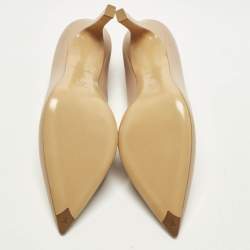 مملوكة مسبقًا Louis Vuitton Urban Twist Size Beige Leather Pumps