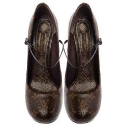 مملوكة مسبقًا Louis Vuitton Monogram Canvas Mary Jane Pumps Size 40.5