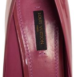 مملوكة مسبقًا حذاء كعب عالي لوي فيتون أوه ريلي! جلد وردي لامع مقدمة مفتوحة مقاس 38.5