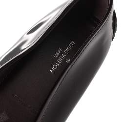 Pre Owned حذاء باليرينا فلات أوكسفورد لوي فيتون جلد لامع عنابي مقاس 38