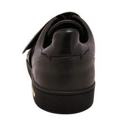 Pre Owned Louis Vuitton Black Frontrow Leather Trainers Sneakers EU 40
