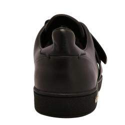Pre Owned Louis Vuitton Black Frontrow Leather Trainers Sneakers EU 40