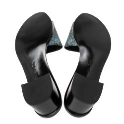 Pre Owned Louis Vuitton Multicolor LV Pop Monogram Canvas Lock It Mule Sandals Size 40