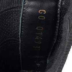مملوكة مسبقًا Louis Vuitton Black Knit Fabric High Top Sneakers Size 37
