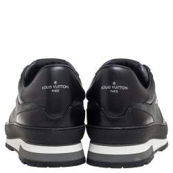 مملوكة مسبقًا Louis Vuitton Damier Graphite Coated Canvas and Black Leather Harlem Low-Top Sneakers Size 40