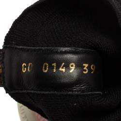 Pre Owned Louis Vuitton Black Knit Fabric Aftergame High-Top Sneakers Size 39