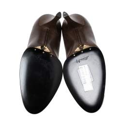 Pre Owned Louis Vuitton Brown Leather Pumps Size 38