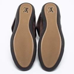 Pre Owned Louis Vuitton Brown Monogram Canvas & Nubuck Leather Brea Sneaker Boots Size 37