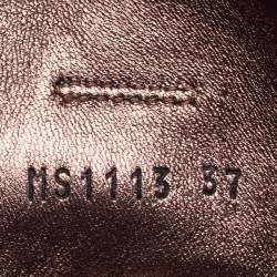 Pre Owned Louis Vuitton Brown Monogram Canvas & Nubuck Leather Brea Sneaker Boots Size 37