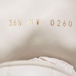 Louis Vuitton White Leather And Coated Canvas Stellar Low Top Sneakers Size 36.5